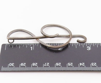 925 Sterling Silver  Vintage Clef Musical Note Outline Pendant  PT20985