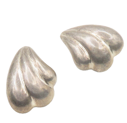 BAYANIHAN 925 Silver & 14K GOLD  Vintage Fluted Hollow Drop Earrings  EG9486