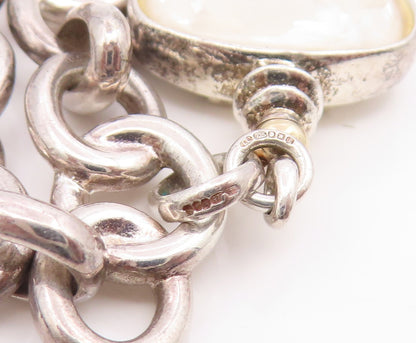 925 Sterling Silver Vintage Necklace LINKS OF LONDON Love Heart Toggle  NE4825
