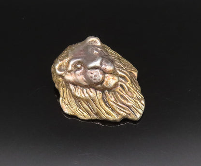 SAM PHILLIPS 925 Silver  Vintage Sculpted Lion Head Drop Pendant  PT21671
