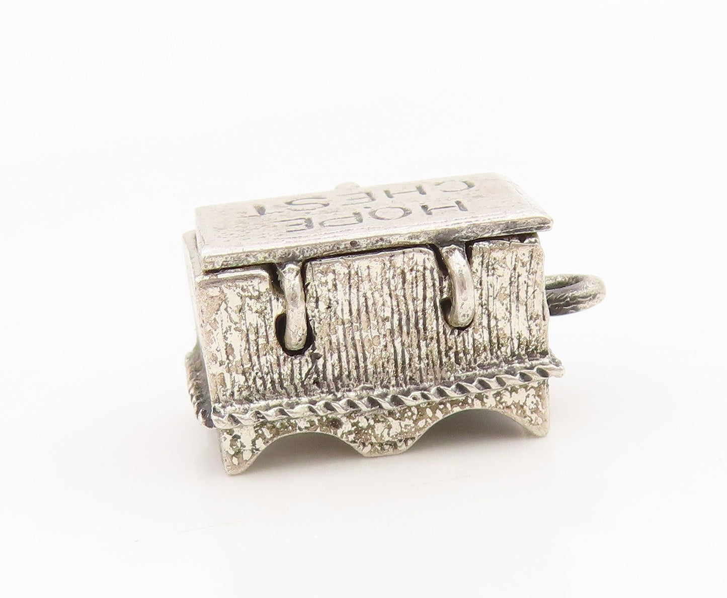 925 Sterling Silver Vintage Pendant DANECRAFT Hope Chest Charm OPENS  PT25450