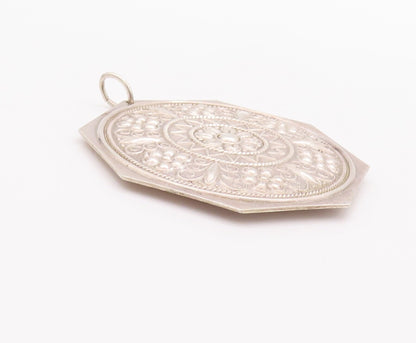 925 Sterling Silver Vintage Pendant TOWLE 1977 Carved Swimming Swan  PT22949