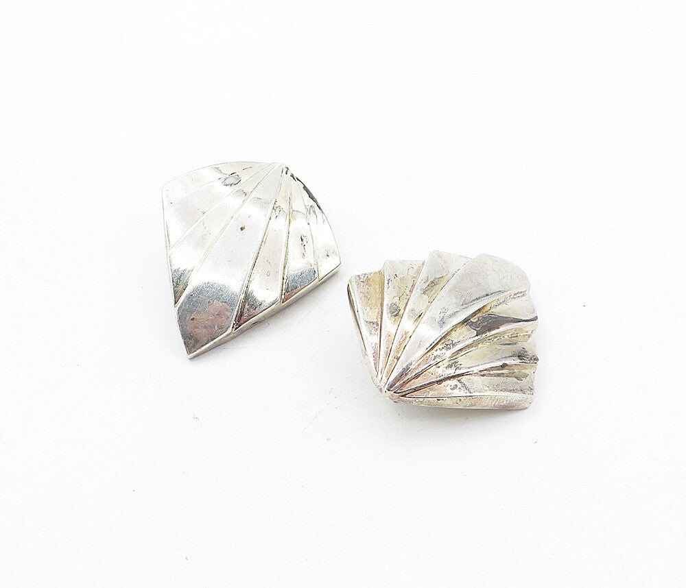 CHARLES KRYPELL 925 Silver & 14K GOLD  Vintage Modernist Drop Earrings  EG4339