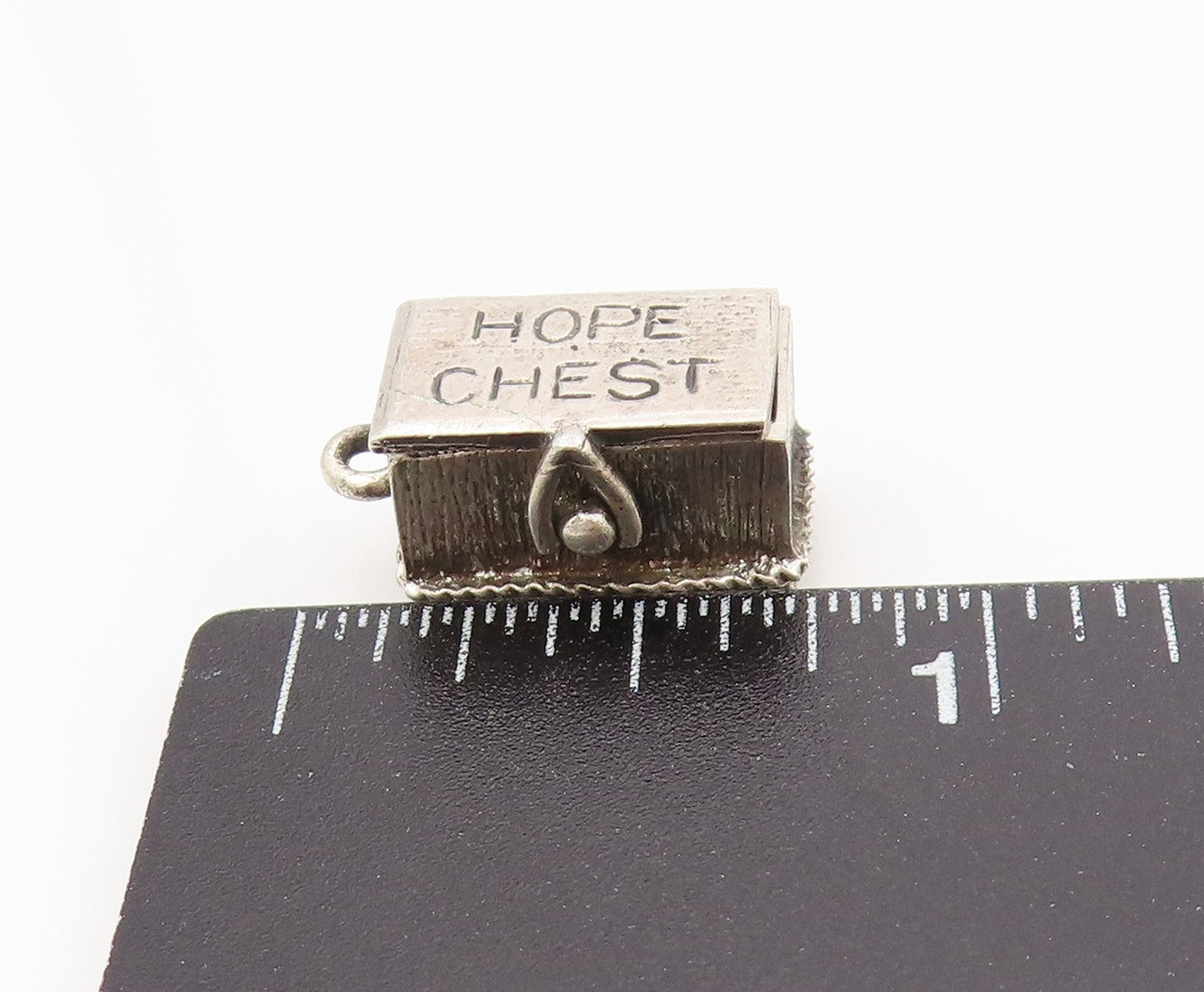 925 Sterling Silver Vintage Pendant DANECRAFT Hope Chest Charm OPENS  PT25450