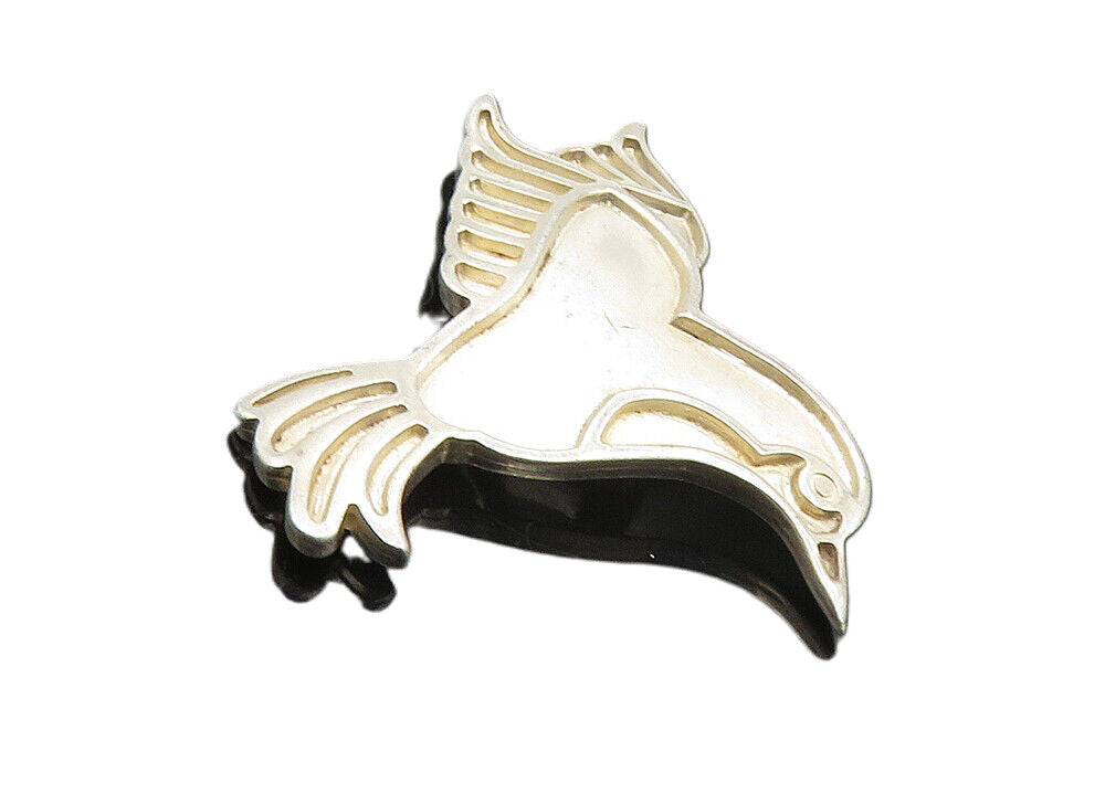 TAHARA 925 Sterling Silver  Vintage Flying Hummingbird Motif Pendant  PT7871