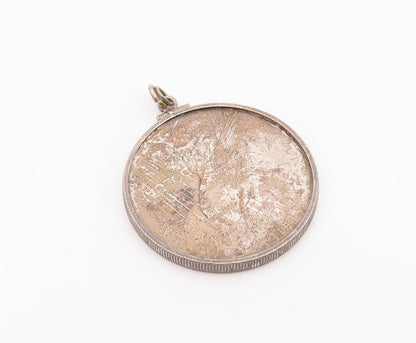 925 Sterling Silver  Vintage 1923 Dollar United States Coin Pendant  PT15902