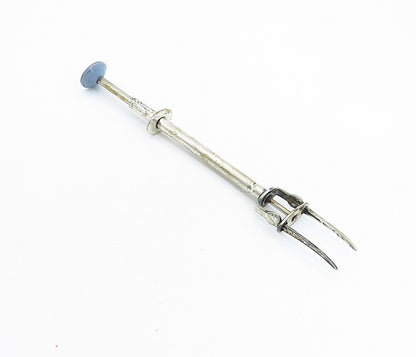 HAMMOND TURNER & SONS ENGLAND 925 Silver  Vintage 2 Prong Cocktail Fork TR1069