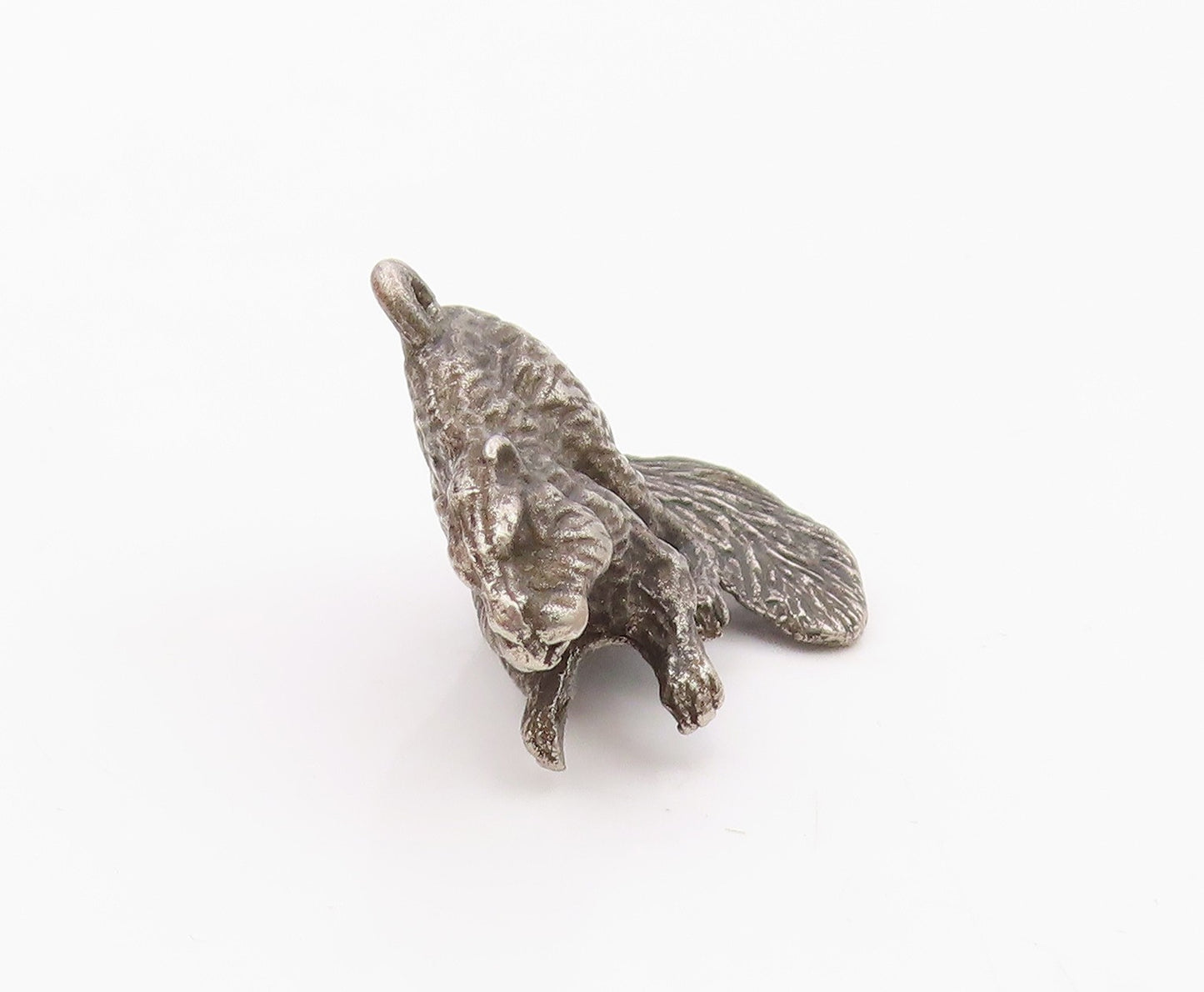 925 Sterling Silver Vintage Detailed Sitting Squirrel Beaver Pendant  PT22339