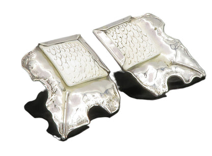 925 Sterling Silver  Vintage White Jasper Modernist Drop Earrings  EG2911