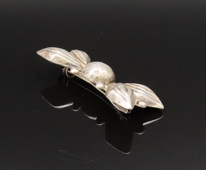 MEXICO 925 Silver  Vintage Antique Hollow Butterfly Motif Brooch Pin  BP9748