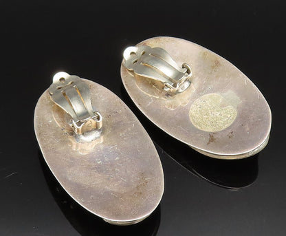 CELIA SEBIRI 925 Silver  Vintage Beaded Onyx Non Pierced Earrings  EG11900