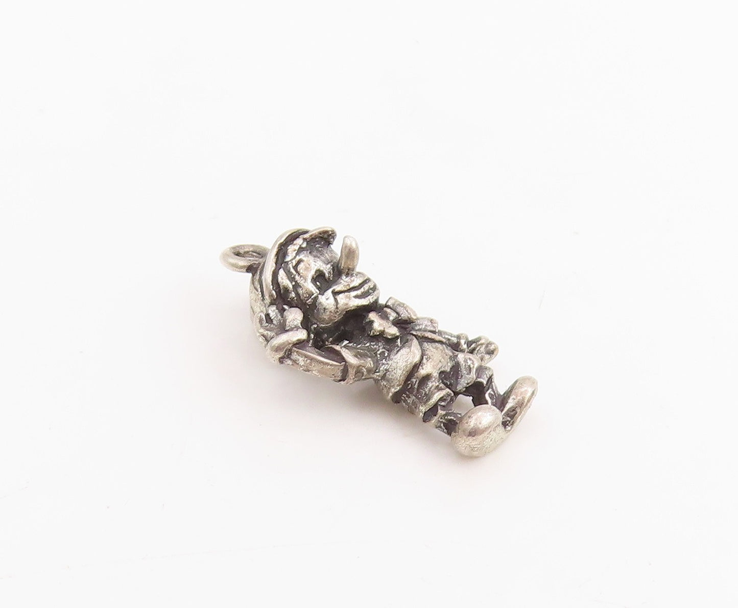 925 Sterling Silver Vintage Pendant 3D Disney Pinocchio Puppet Charm  PT25225
