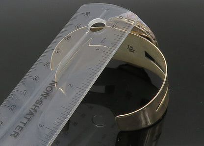 DTR JAY KING 925 Sterling Silver  Vintage Agate Cutout Cuff Bracelet  BT8860
