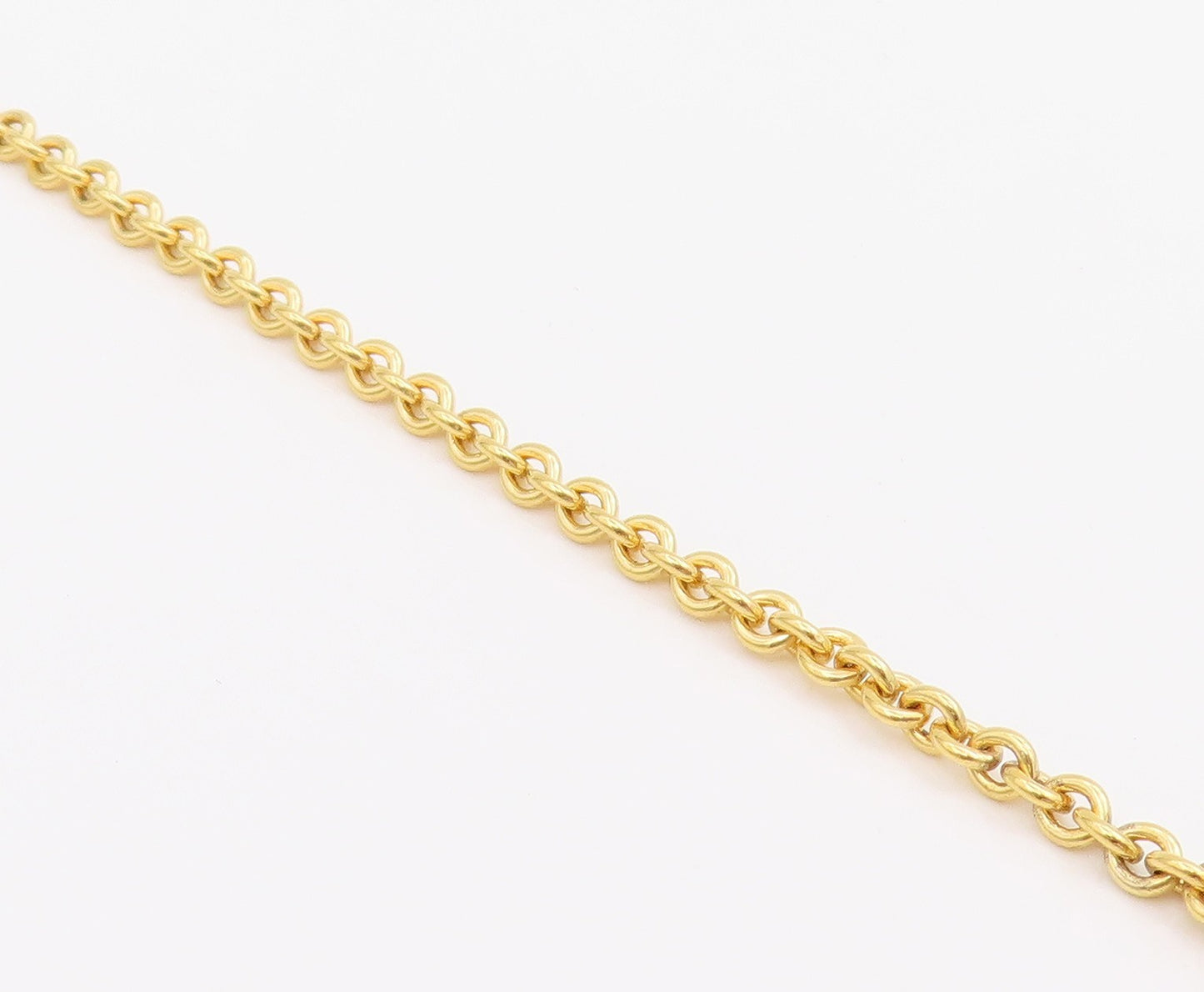925 Sterling Silver Vintage Necklace Gold Plated Intricate Weave Circles  NE4691
