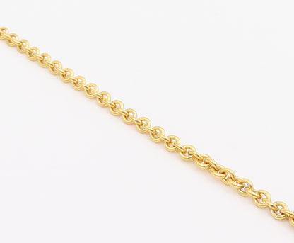 925 Sterling Silver Vintage Necklace Gold Plated Intricate Weave Circles  NE4691