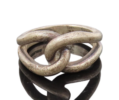 CELLINI 925 Sterling Silver  Vintage Love Infinity Knot Ring Sz 6.25  RG26649