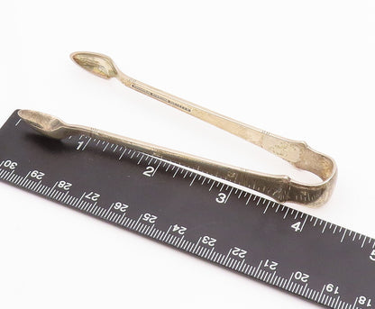 925 Sterling Silver Vintage Tongs TIFFANY & CO Carved Tea Sugar Tong  TR3864