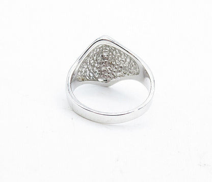 ESPO 925 Sterling Silver  Shiny Fluted Swirl Dome Band Ring Sz 8.5  RG5528