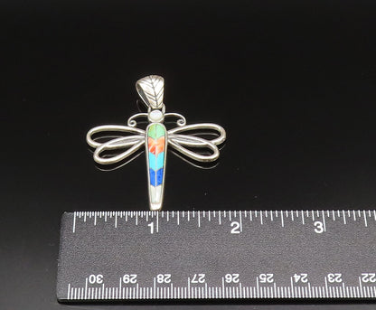 CAROLYN POLLACK 925 Sterling Silver Vintage Gemstone Butterfly Pendant PT21040