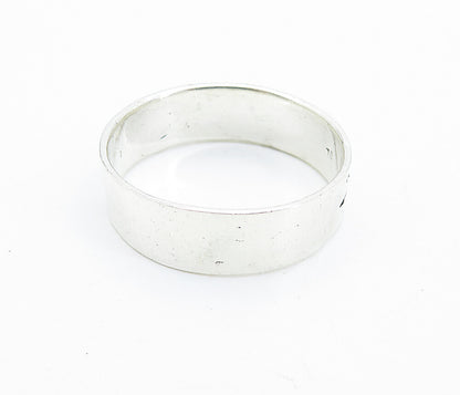 925 Sterling Silver  Vintage Shiny Arrow Detail Band Ring Sz 12.5  RG7315