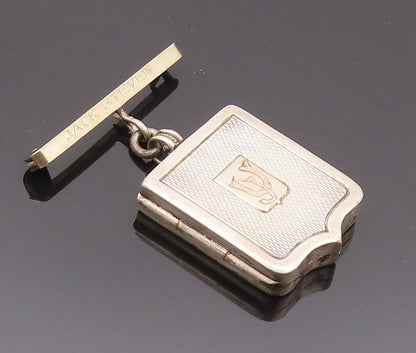 925 Sterling Silver Vintage Brooch Pin Antique Photo Locket (OPENS)  BP10727