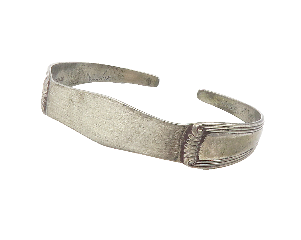 R. BLACKINTON 925 Silver  Vintage Dark Tone Petite Cuff Bracelet  BT4785