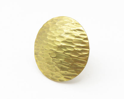 925 Sterling Silver  Vintage Shiny Textured Round Cocktail Ring Sz 7  RG10813