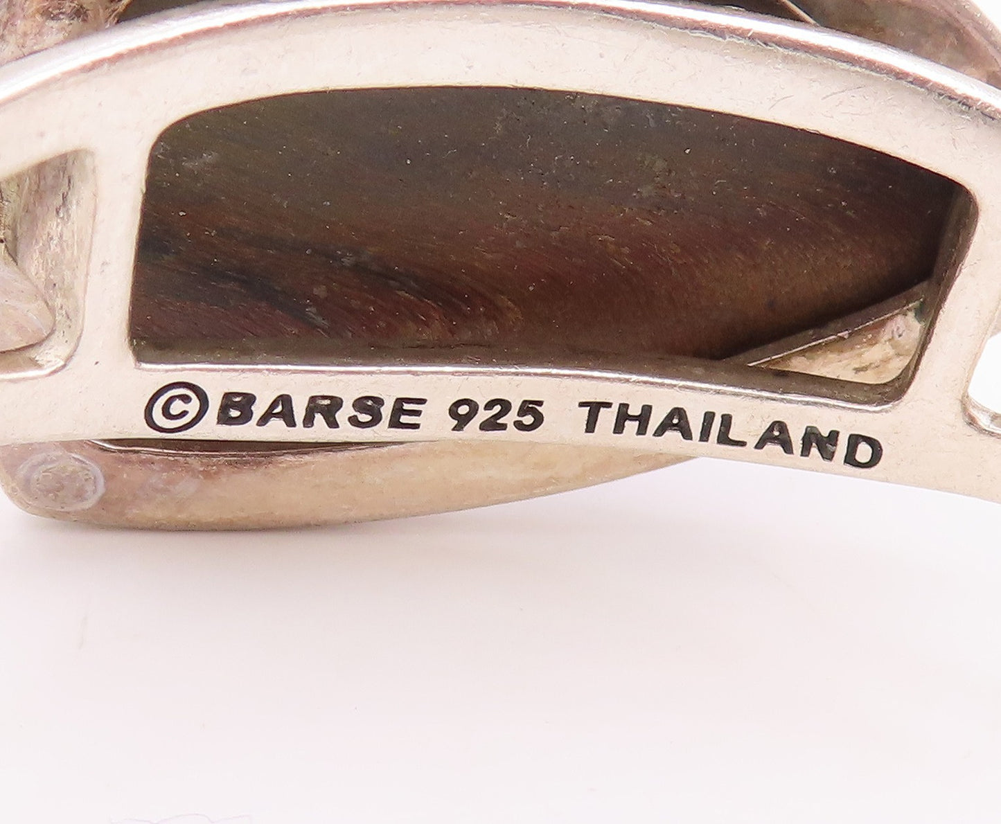 925 Sterling Silver Vintage Bracelet MELANIE BARSE Faceted Gemstone Cuff BT11843