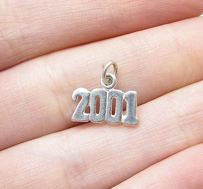 925 Sterling Silver Cloud 2001 Charm Pendant  PT1005