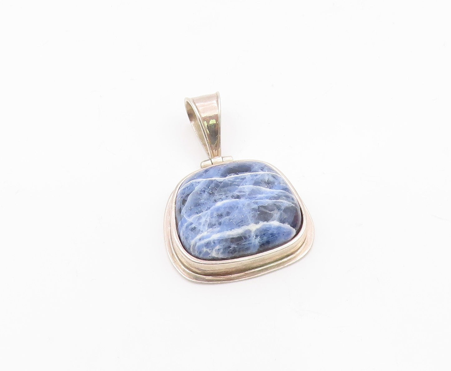 SILPADA 925 Sterling Silver  Vintage Cabochon Cut Sodalite Pendant  PT11976