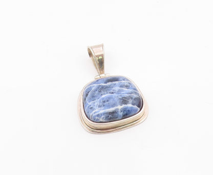 SILPADA 925 Sterling Silver  Vintage Cabochon Cut Sodalite Pendant  PT11976