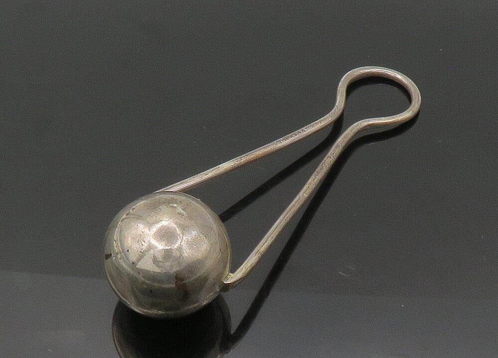 MEXICO 925 Sterling Silver  Vintage Shiny Baby Rattle Toy (RATTLES)  TR3034