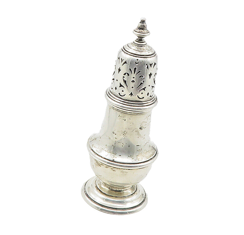 TIFFANY & CO. ENGLAND 925 Silver  Vintage Shiny Muffineer Sugar Shaker  TR1788