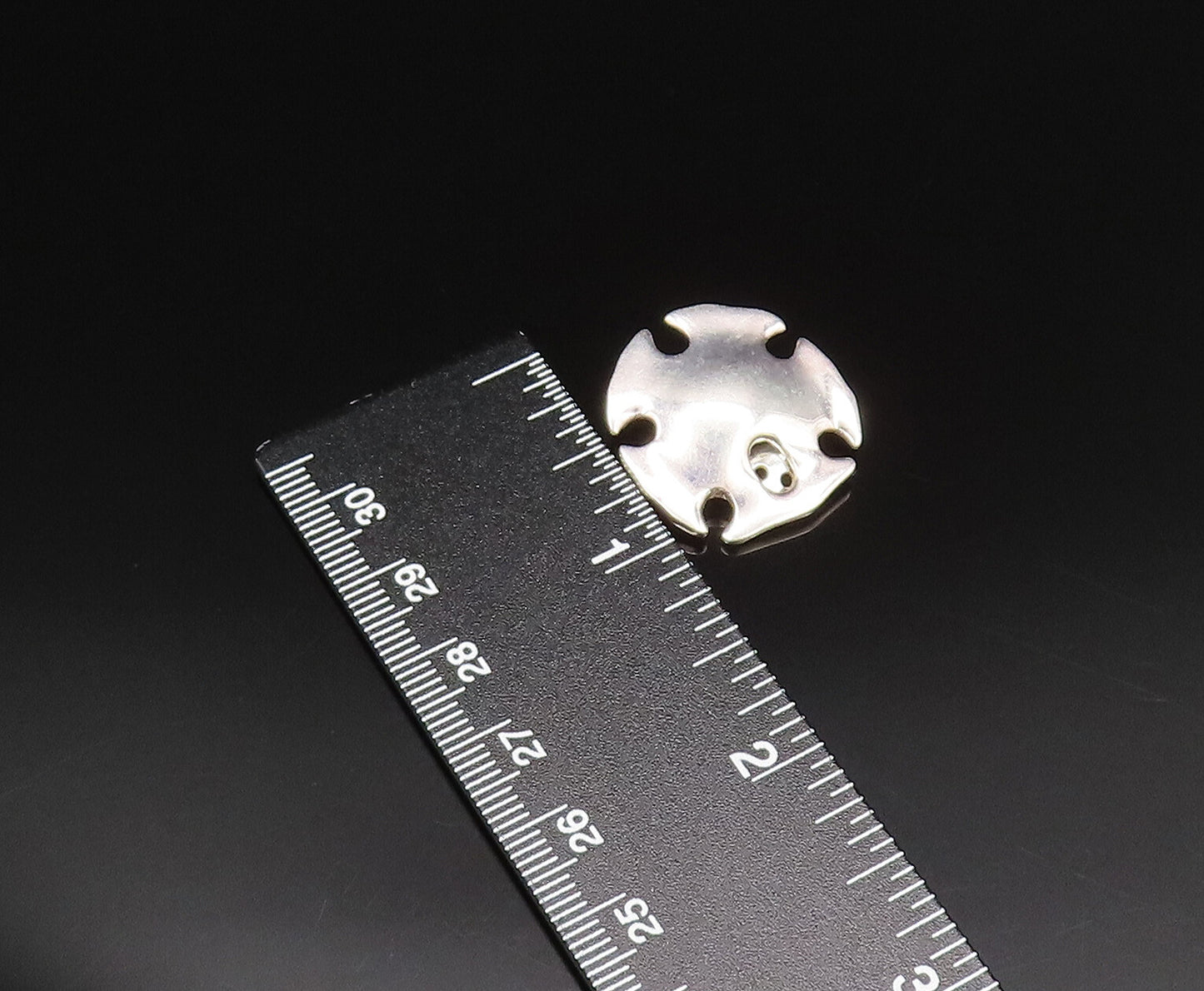 RLM STUDIO 925 Silver  Vintage Fidget Shield Non Pierced Earrings  EG12132