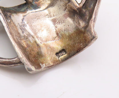 925 Sterling Silver Vintage Brooch Pearl & Multi Gemstone Watering Can  BP12026