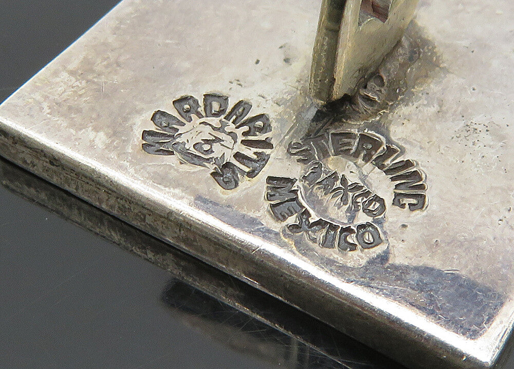 MARGARITA MEXICO 925 Sterling Silver Vintage Bull Fighter Motif Cufflinks TR3149