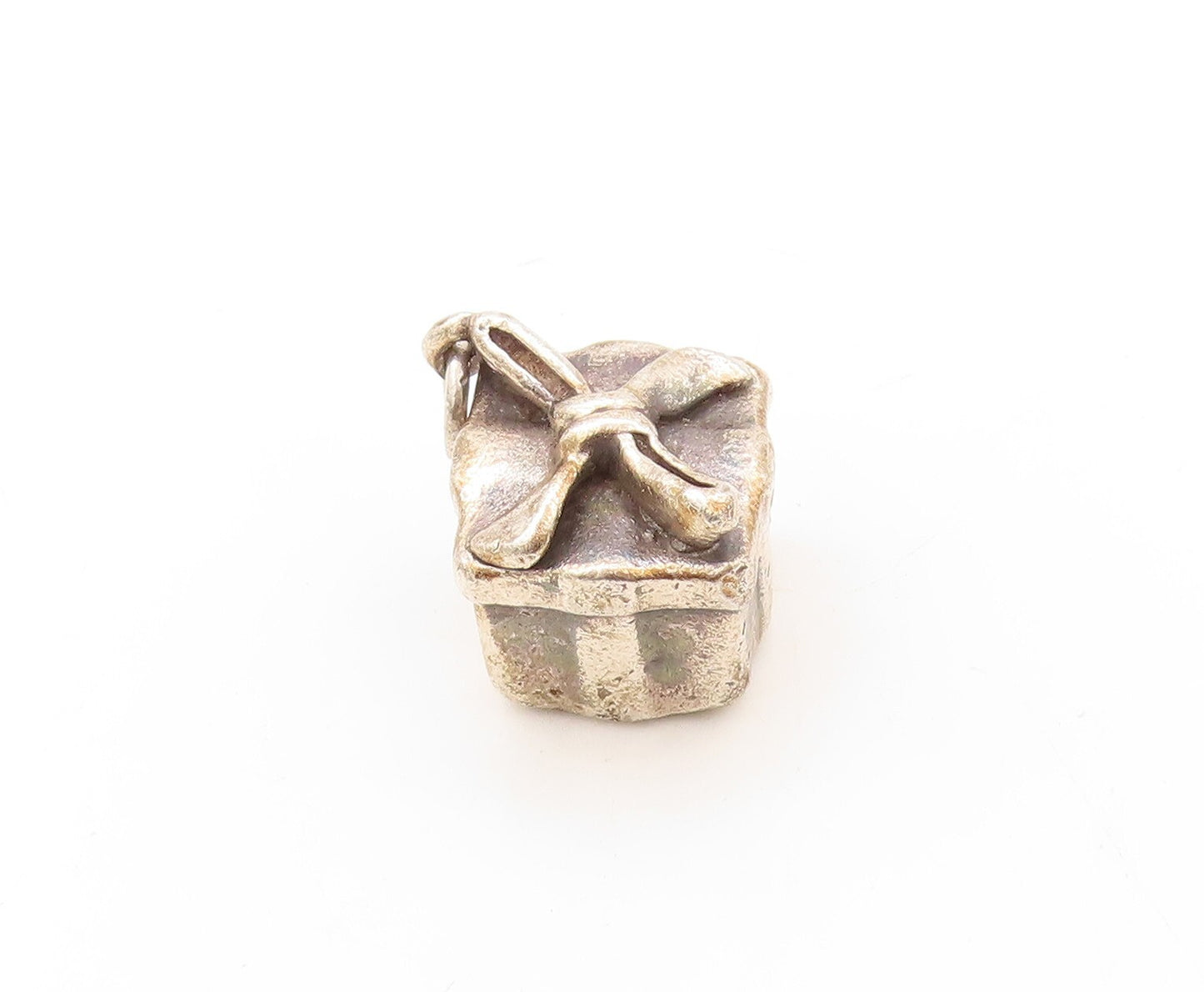 925 Sterling Silver Vintage Pendant Cubical Solid Christmas Gift  PT23616