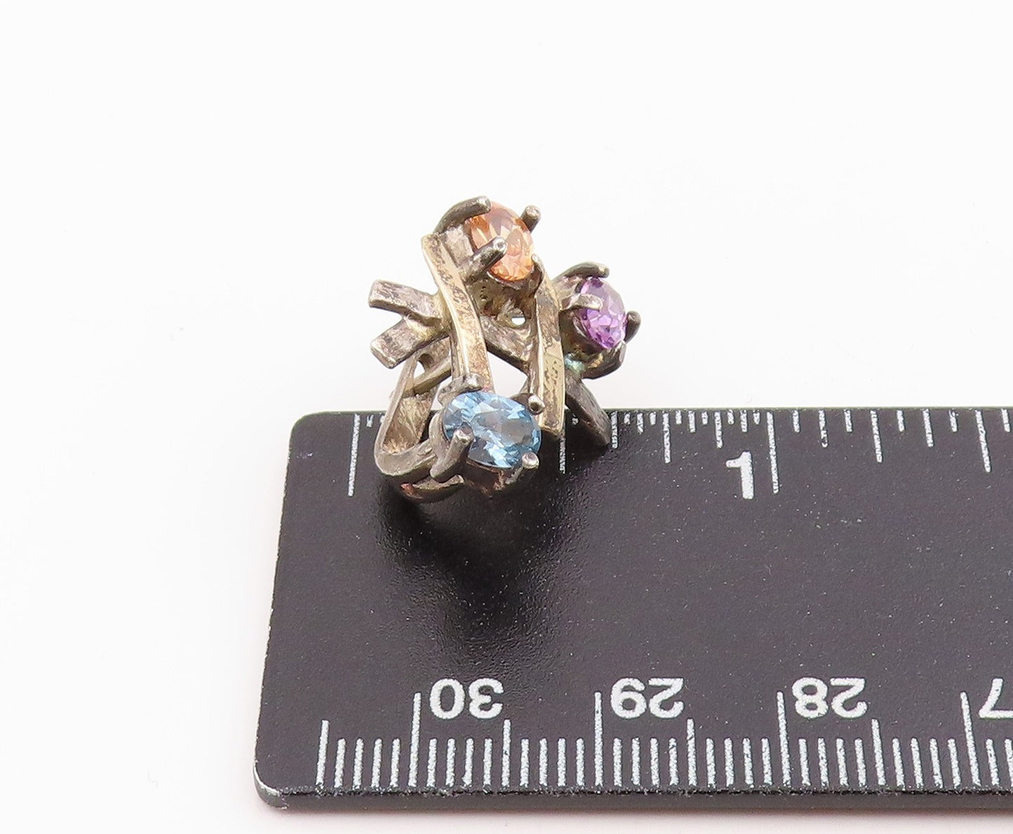14k Gold & 925 Sterling Silver Vintage Earrings Gemstone Single Pieces  EG14297