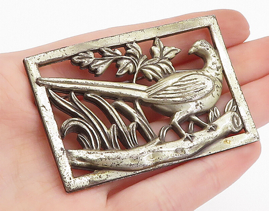 NORSELAND BY CORO 925 Silver  Vintage Antique Rare Bird Brooch Pin  BP1198