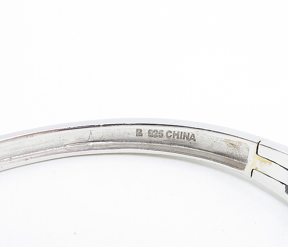 ROSS SIMON 925 Silver   Smoky Topaz Baroque Swirl Bangle Bracelet  BT3251