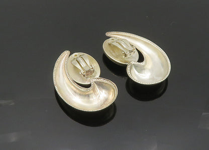 TULLA BOOTH 925 Silver  Vintage Malachite Shiny Non Pierce Earrings  EG10036