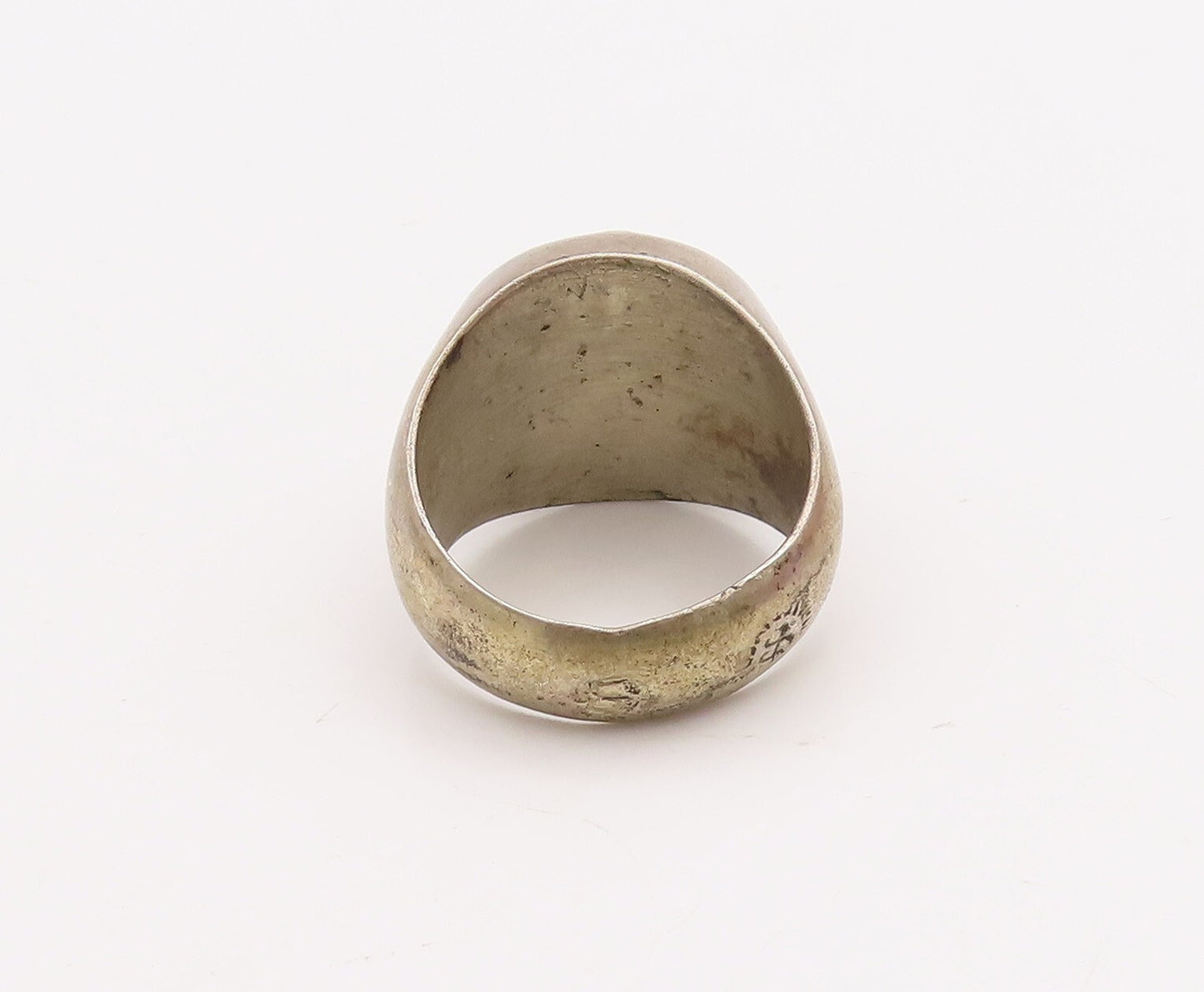 925 Sterling Silver Vintage Ring DAMASO GALLEGOS Solid Fan Cutout Sz 9.5 RG28939