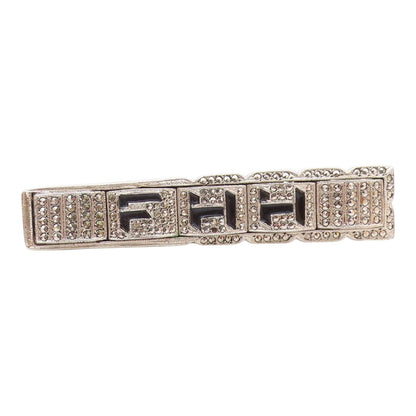 925 Sterling Silver  Vintage Enamel FHH Initials Sparkling Tie Clip  TR2184