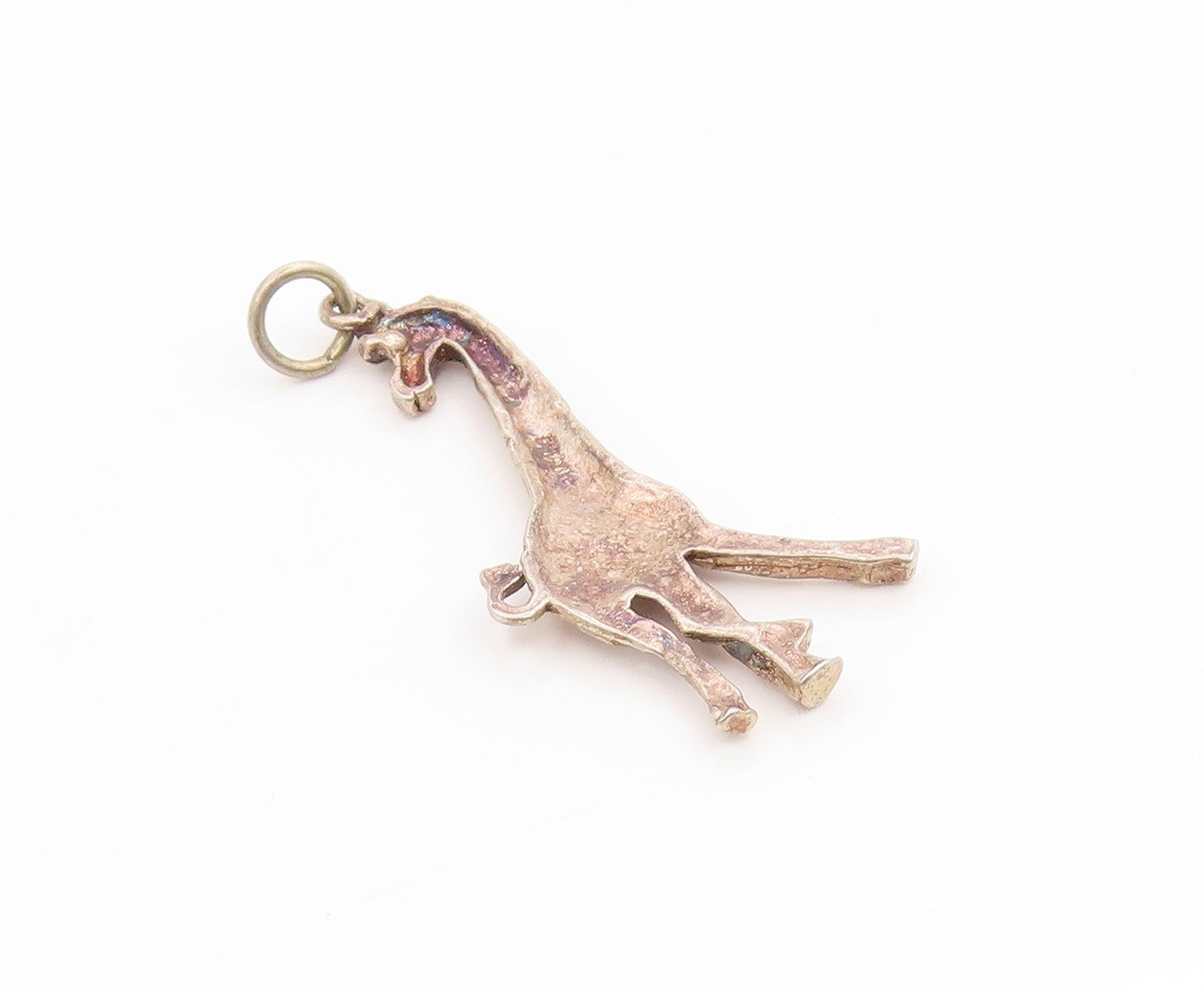 925 Sterling Silver Vintage Pendant Miniature Giraffe Cutout Figure  PT26061