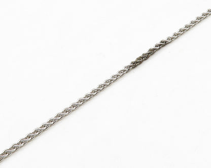 EFFY 925 Silver  Vintage Genuine Diamonds Open Triangle Chain Necklace  NE3243