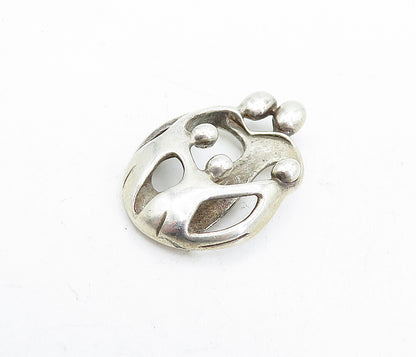 CAROYN POLLACK 925 Sterling Silver Vintage Modernist Family Pendant PT3821