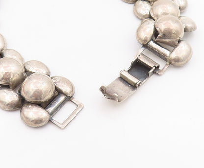 925 Sterling Silver Vintage Bracelet DANECRAFT Modernist Beaded Chain  BT11517