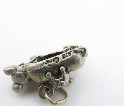 925 Sterling Silver  Vintage Petite Mom & Baby Pigs Motif Pendant  PT4920