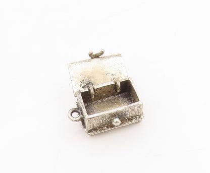 925 Sterling Silver Vintage Pendant DANECRAFT Hope Chest Charm OPENS  PT25450