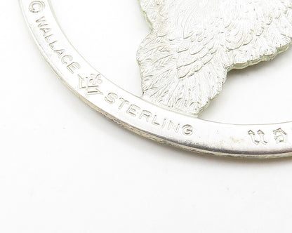 WALLACE 925 Sterling Silver  Vintage Peace On Earth Dove 1975 Pendant  PT14398